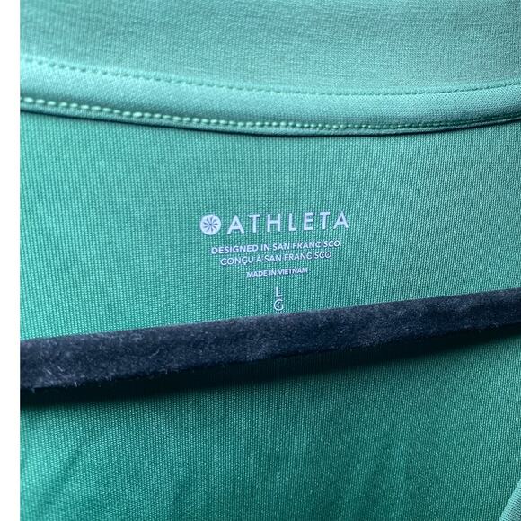 Athleta Green V-Neck Long Sleeve Sweater - Buttery Soft - Picture 3 of 13